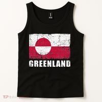 Greenland Grunge Country Flag Tank Top thumb 2
