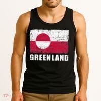 Greenland Grunge Country Flag Tank Top thumb 3