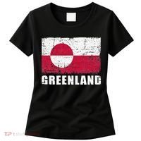 Greenland Grunge Country Flag Women's T-Shirt thumb 0