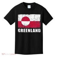 Greenland Grunge Country Flag Kids T-Shirt thumb 0