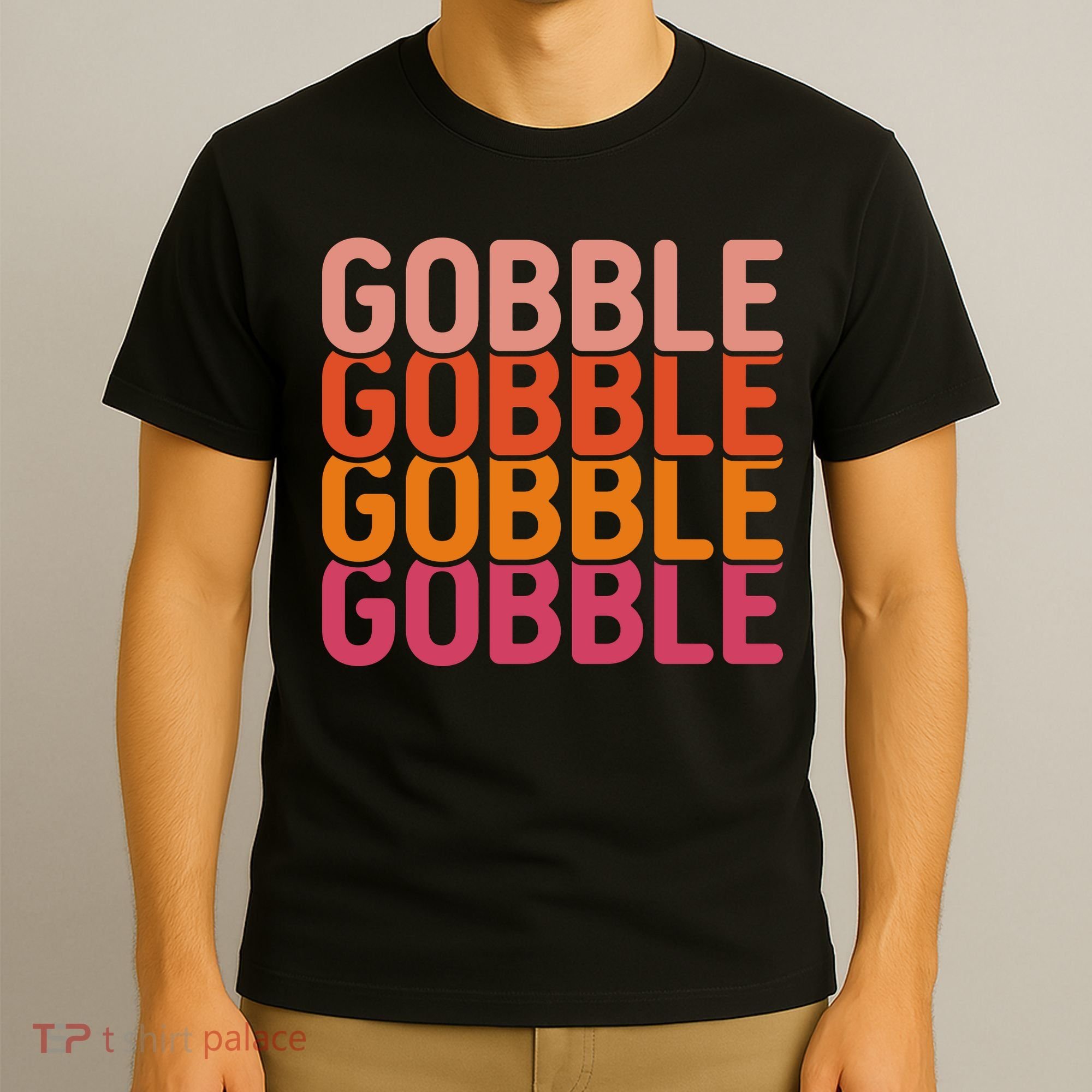 Gobble Gobble Cute Thanksgiving Vintage T-Shirt