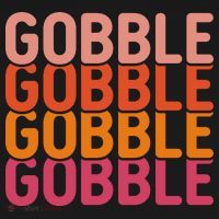 Gobble Gobble Cute Thanksgiving Vintage T-Shirt thumb 7
