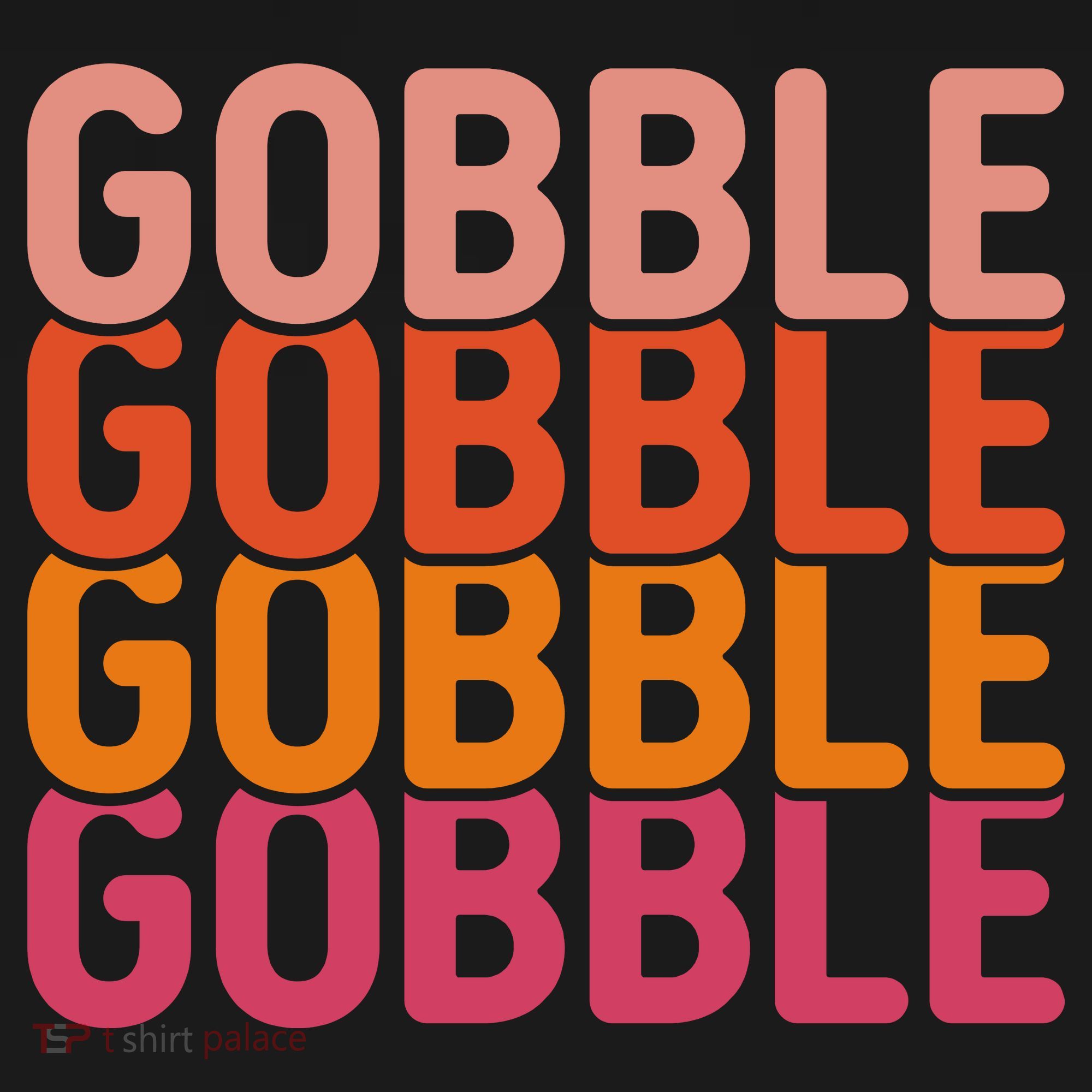 Gobble Gobble Cute Thanksgiving Vintage T-Shirt