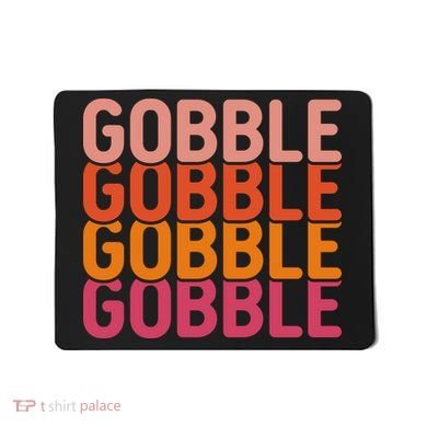 Gobble Gobble Cute Thanksgiving Vintage Mousepad