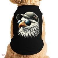  Great Gift Cool Face Eagle With Sunglasses Usa Bald Eagle Flying Bird Doggie Tank thumb 0