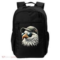  Great Gift Cool Face Eagle With Sunglasses Usa Bald Eagle Flying Bird Backpack thumb 0