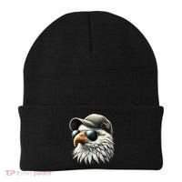  Great Gift Cool Face Eagle With Sunglasses Usa Bald Eagle Flying Bird Beanie thumb 0