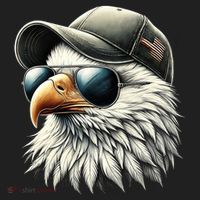  Great Gift Cool Face Eagle With Sunglasses Usa Bald Eagle Flying Bird Beanie thumb 2