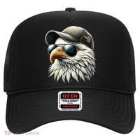  Great Gift Cool Face Eagle With Sunglasses Usa Bald Eagle Flying Bird Hat thumb 0