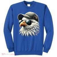  Great Gift Cool Face Eagle With Sunglasses Usa Bald Eagle Flying Bird Sweatshirt thumb 0