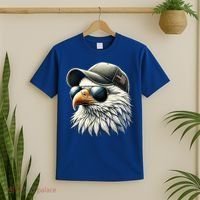  Great Gift Cool Face Eagle With Sunglasses Usa Bald Eagle Flying Bird T-Shirt thumb 2