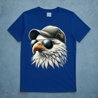  Great Gift Cool Face Eagle With Sunglasses Usa Bald Eagle Flying Bird T-Shirt thumb 5