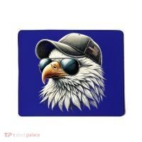  Great Gift Cool Face Eagle With Sunglasses Usa Bald Eagle Flying Bird Mousepad thumb 0