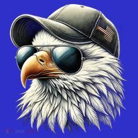  Great Gift Cool Face Eagle With Sunglasses Usa Bald Eagle Flying Bird Mousepad thumb 1
