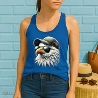  Great Gift Cool Face Eagle With Sunglasses Usa Bald Eagle Flying Bird Women's Tank Top thumb 2