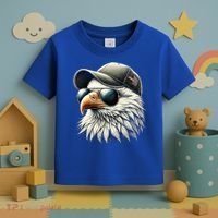  Great Gift Cool Face Eagle With Sunglasses Usa Bald Eagle Flying Bird Toddler T-Shirt thumb 3