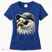  Great Gift Cool Face Eagle With Sunglasses Usa Bald Eagle Flying Bird Women's T-Shirt thumb 0
