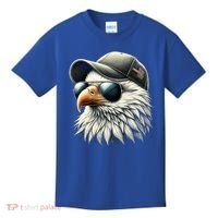 Great Gift Cool Face Eagle With Sunglasses Usa Bald Eagle Flying Bird Kids T-Shirt thumb 0