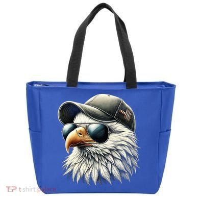  Great Gift Cool Face Eagle With Sunglasses Usa Bald Eagle Flying Bird Tote Bag