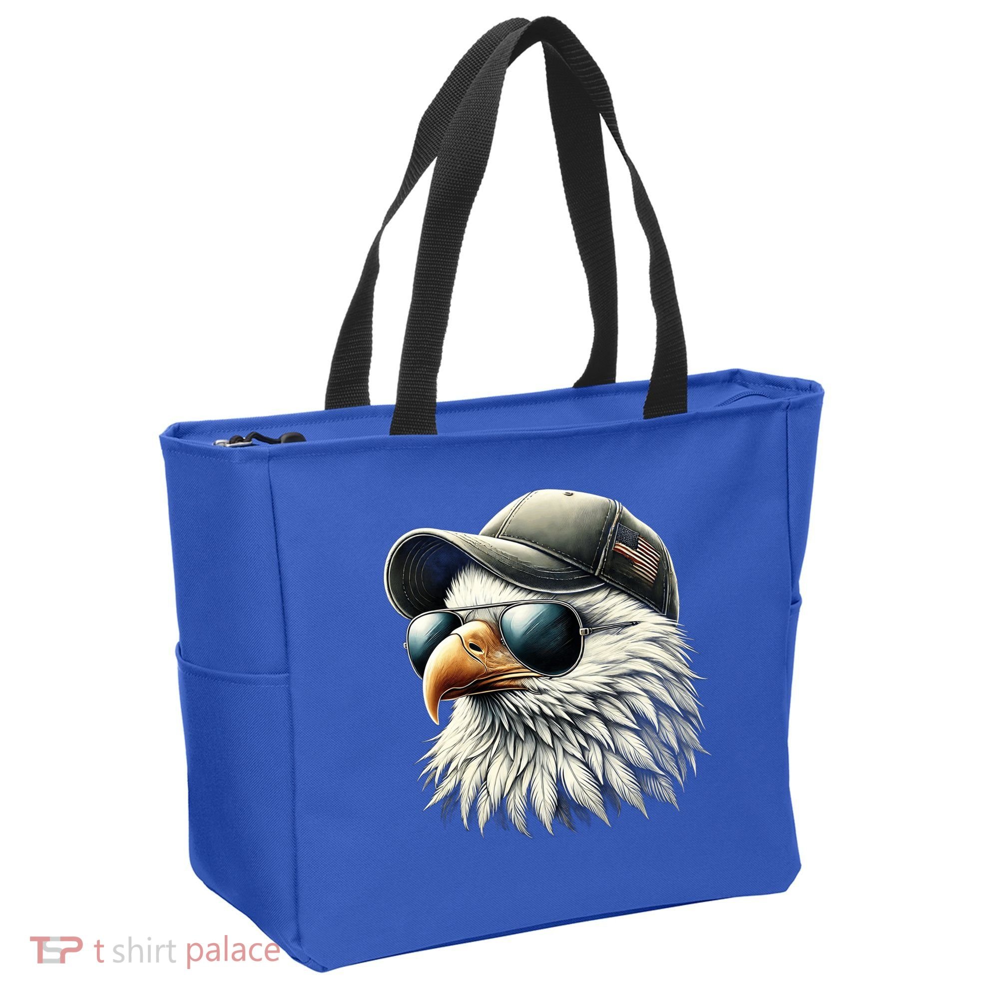  Great Gift Cool Face Eagle With Sunglasses Usa Bald Eagle Flying Bird Tote Bag