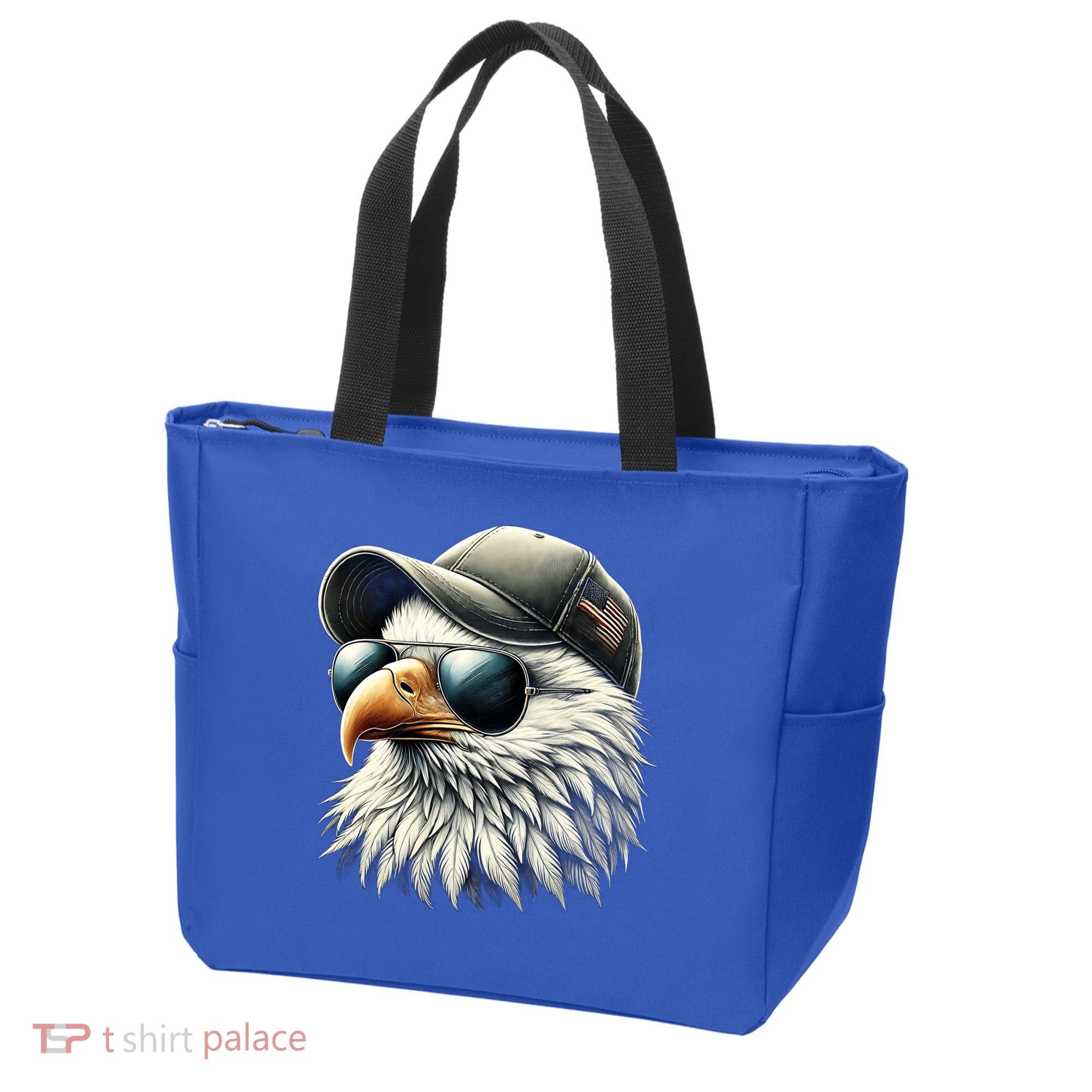  Great Gift Cool Face Eagle With Sunglasses Usa Bald Eagle Flying Bird Tote Bag