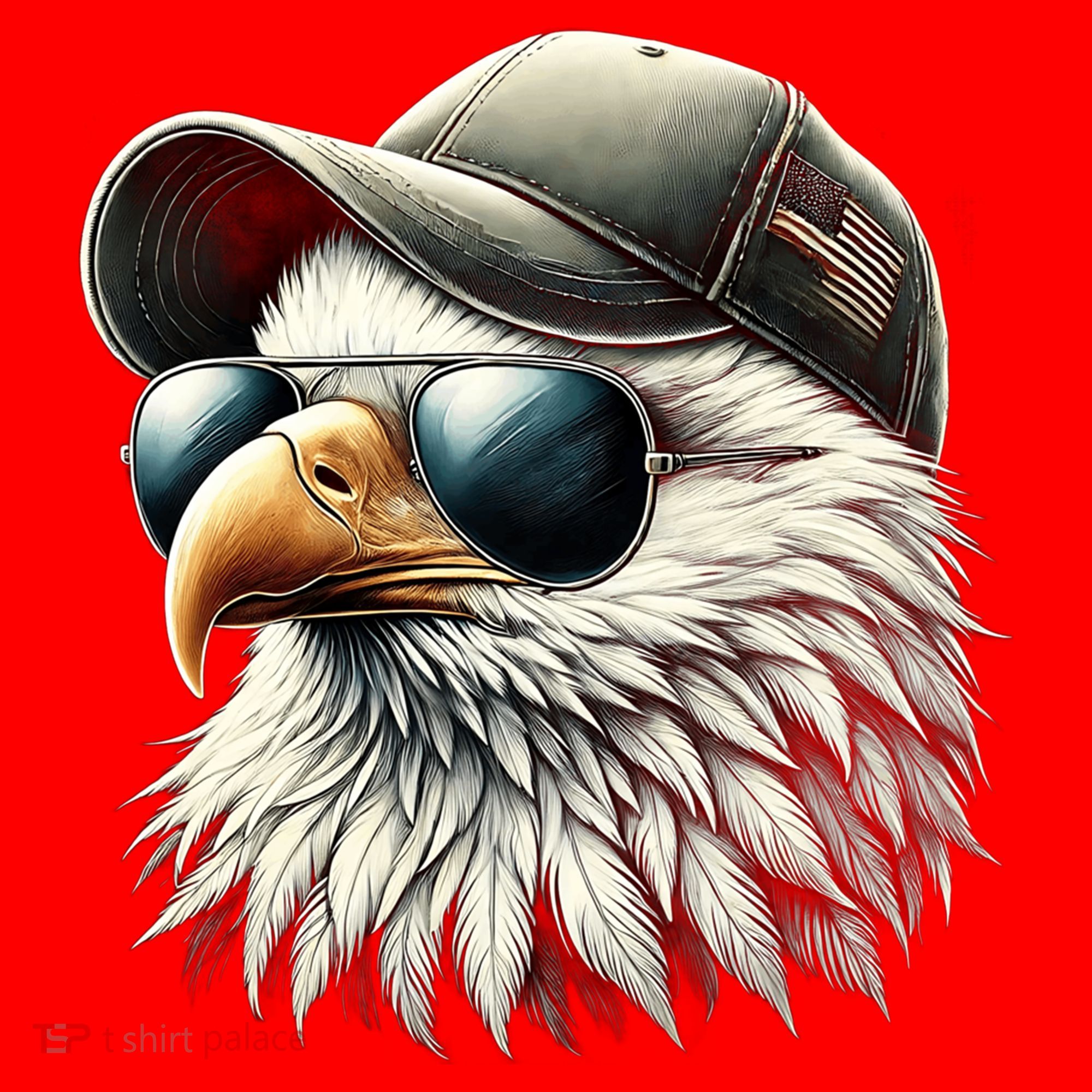  Great Gift Cool Face Eagle With Sunglasses Usa Bald Eagle Flying Bird Santa Hat