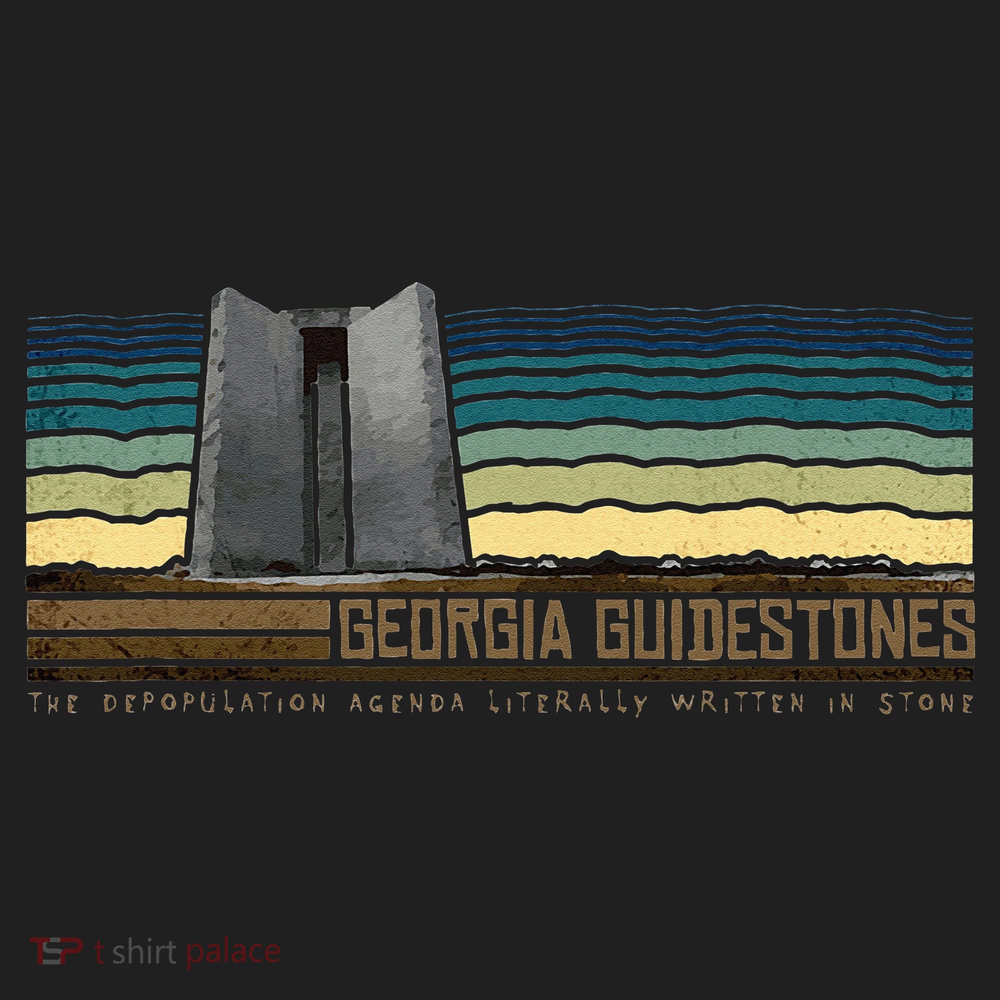 Georgia Guidestones Depopulation Written In Stone Retro Beanie