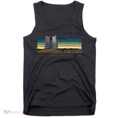 Georgia Guidestones Depopulation Written In Stone Retro Tank Top