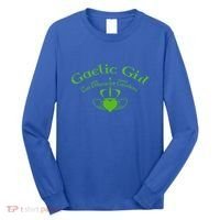 Gaelic Gra Dilseacht Cairdeas Claddagh Gift Long Sleeve Shirt thumb 0
