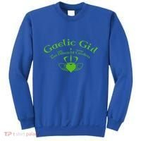 Gaelic Gra Dilseacht Cairdeas Claddagh Gift Sweatshirt thumb 0