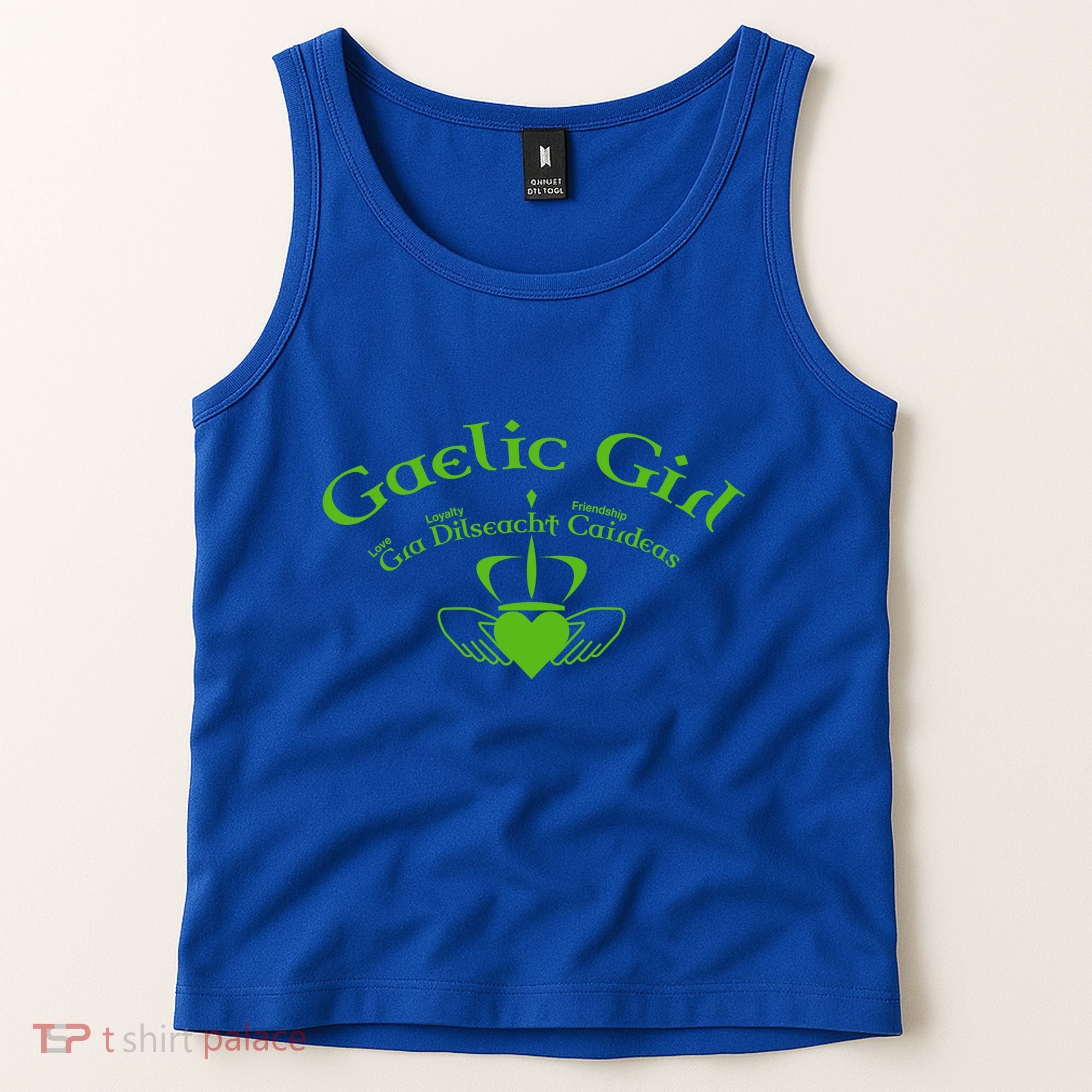 Gaelic Gra Dilseacht Cairdeas Claddagh Gift Tank Top