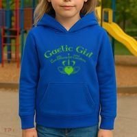 Gaelic Gra Dilseacht Cairdeas Claddagh Gift Kids Hoodie thumb 3