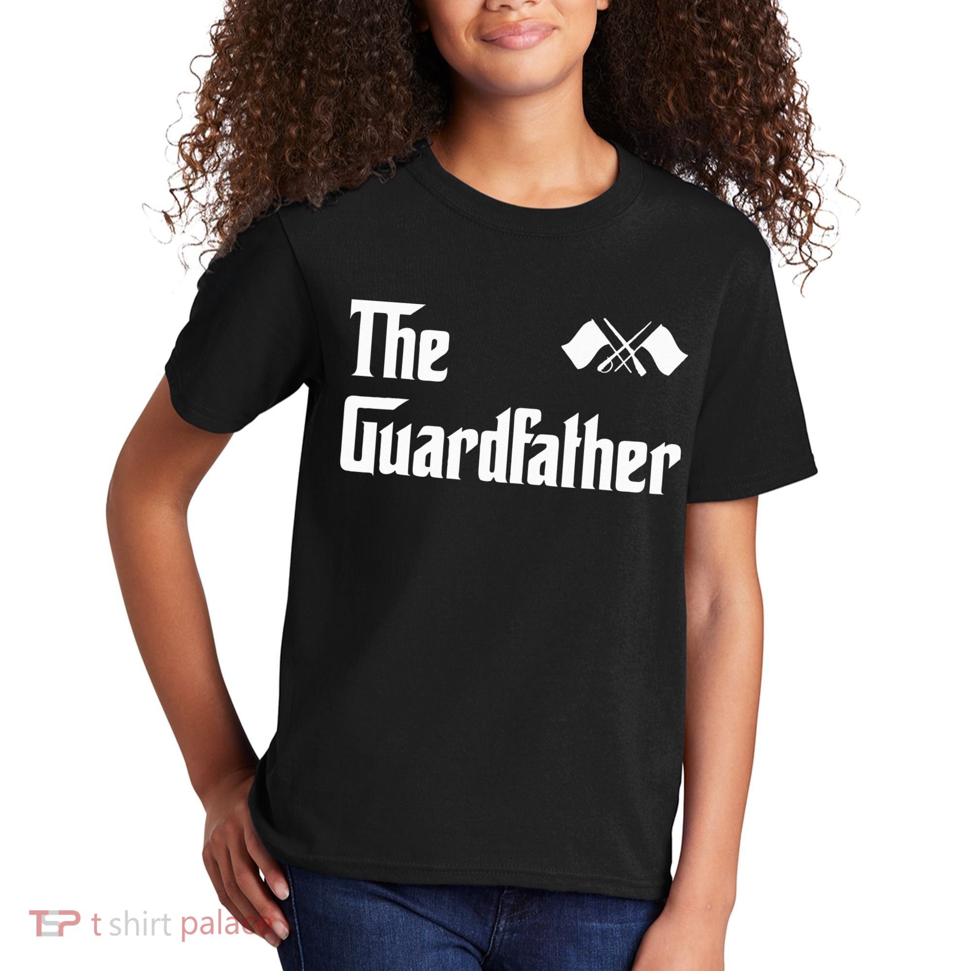 Guardfather Guard Dad Army & Military Kids T-Shirt
