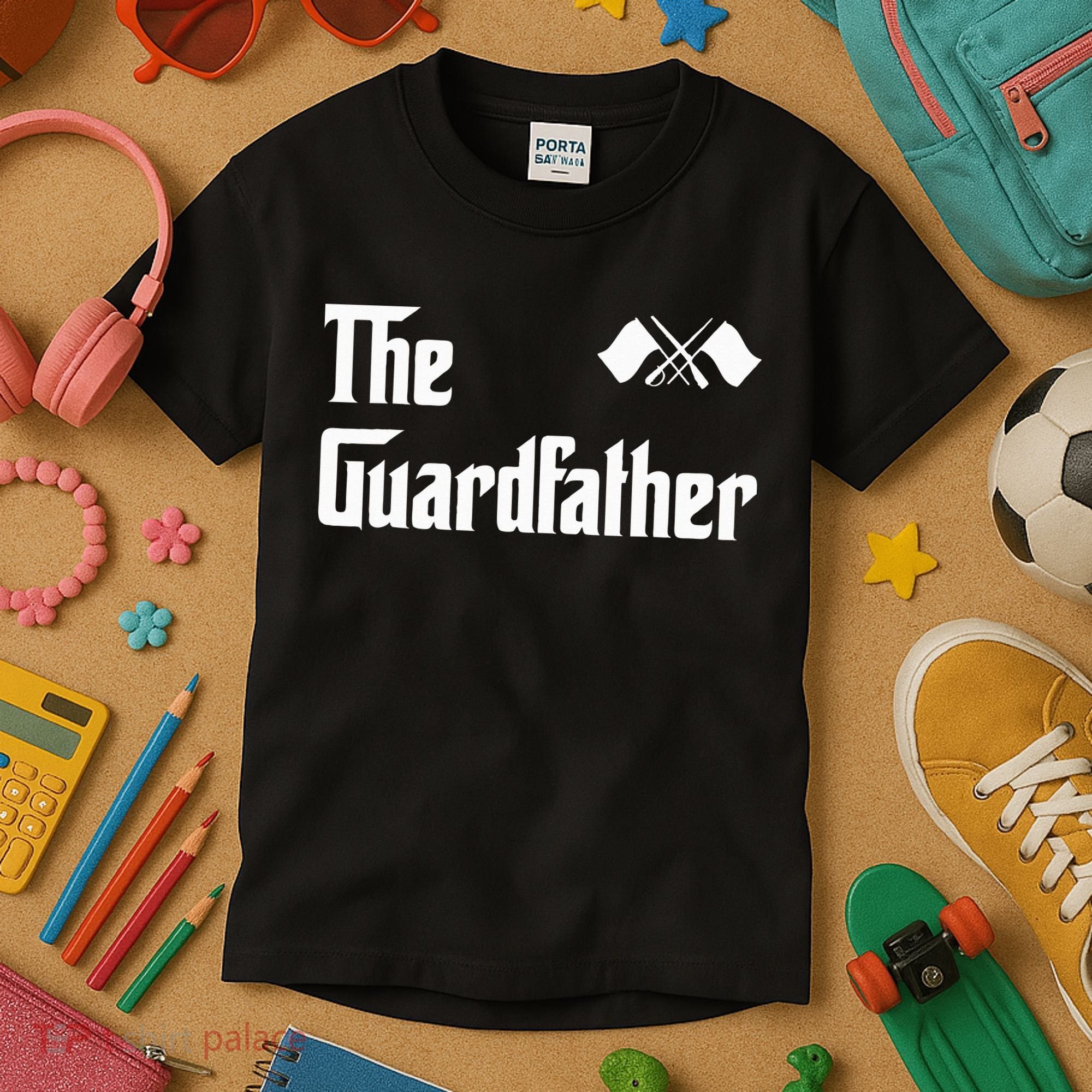 Guardfather Guard Dad Army & Military Kids T-Shirt