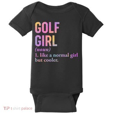 Golf Girl Definition Baby Bodysuit