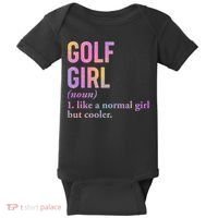 Golf Girl Definition Baby Bodysuit thumb 0