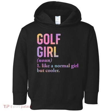 Golf Girl Definition Toddler Hoodie