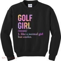 Golf Girl Definition Kids Sweatshirt thumb 0