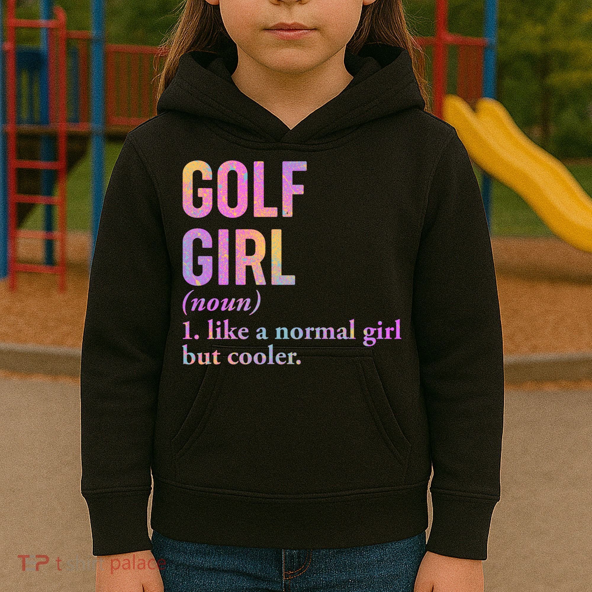 Golf Girl Definition Kids Hoodie