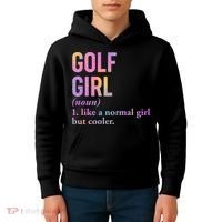 Golf Girl Definition Kids Hoodie thumb 4