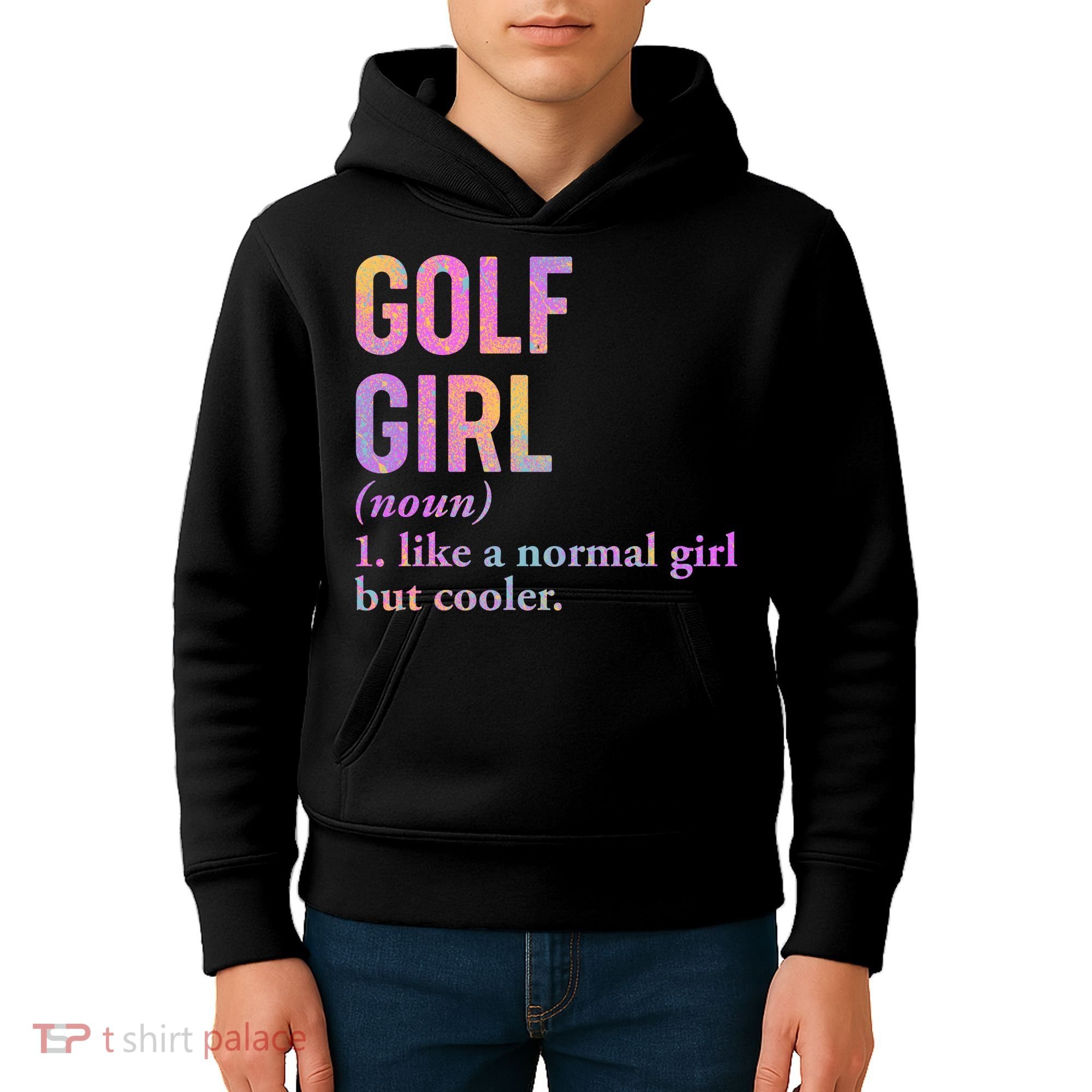 Golf Girl Definition Kids Hoodie