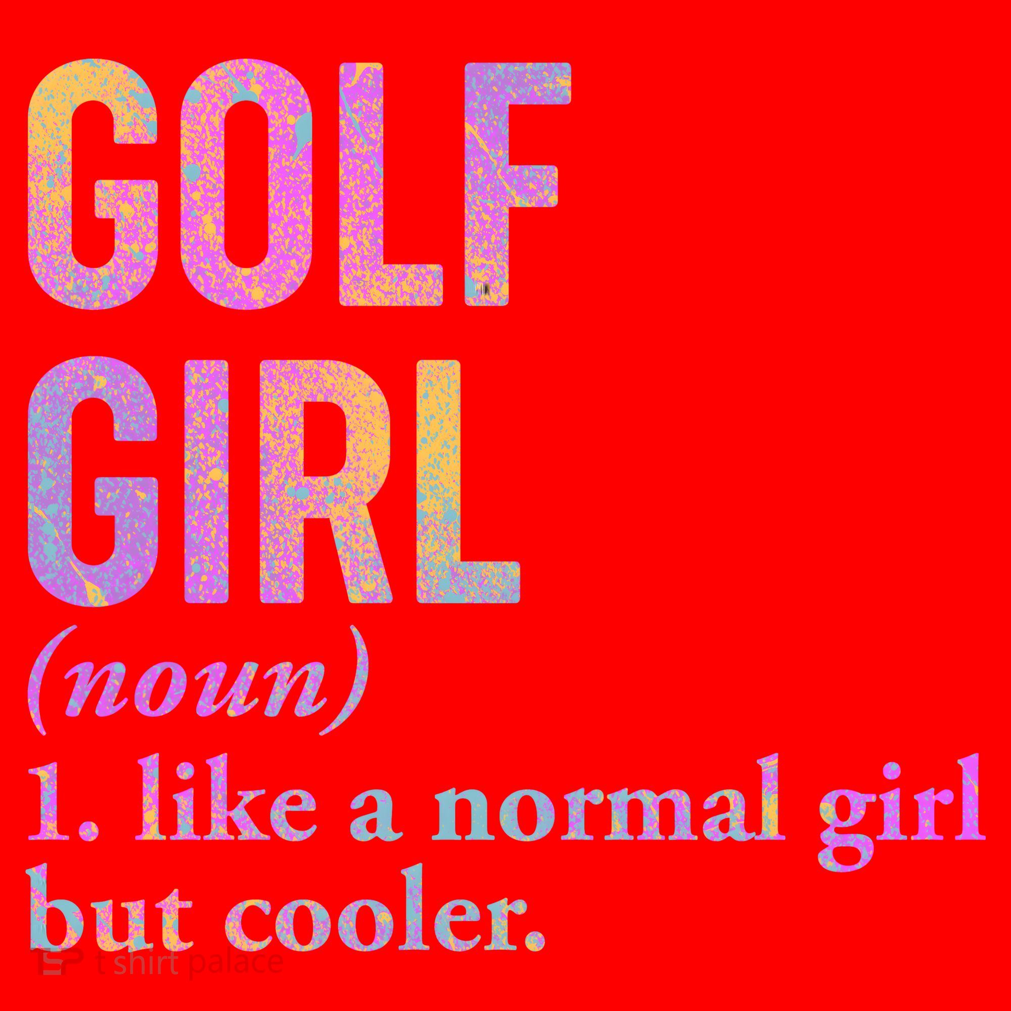 Golf Girl Definition Santa Hat