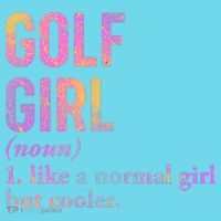 Golf Girl Definition Kids T-Shirt thumb 4