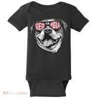 Ga Georgia Dog Sport Lovers Baby Bodysuit thumb 0