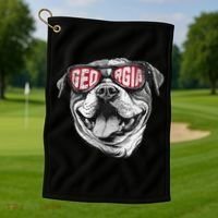 Ga Georgia Dog Sport Lovers Golf Towel thumb 1