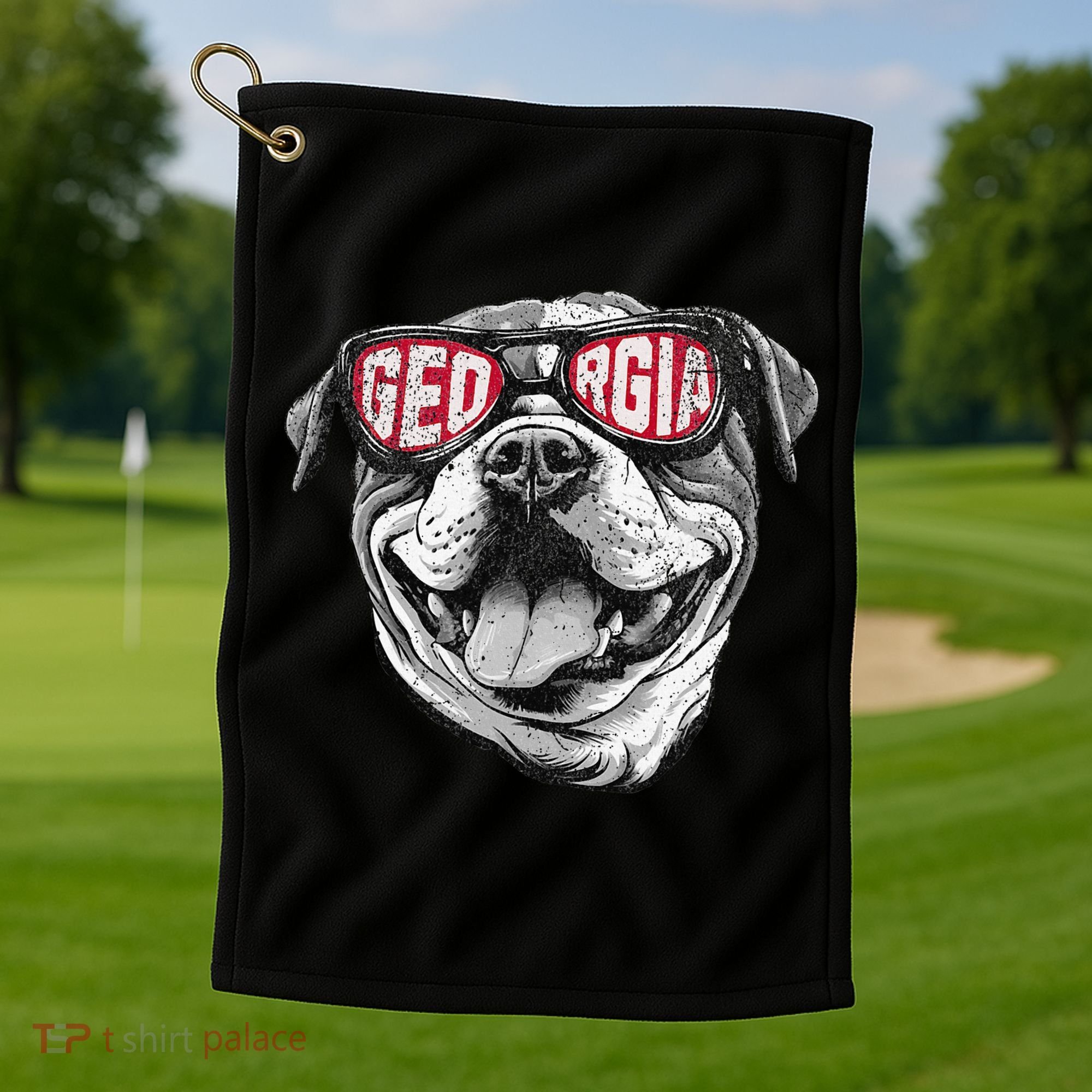 Ga Georgia Dog Sport Lovers Golf Towel