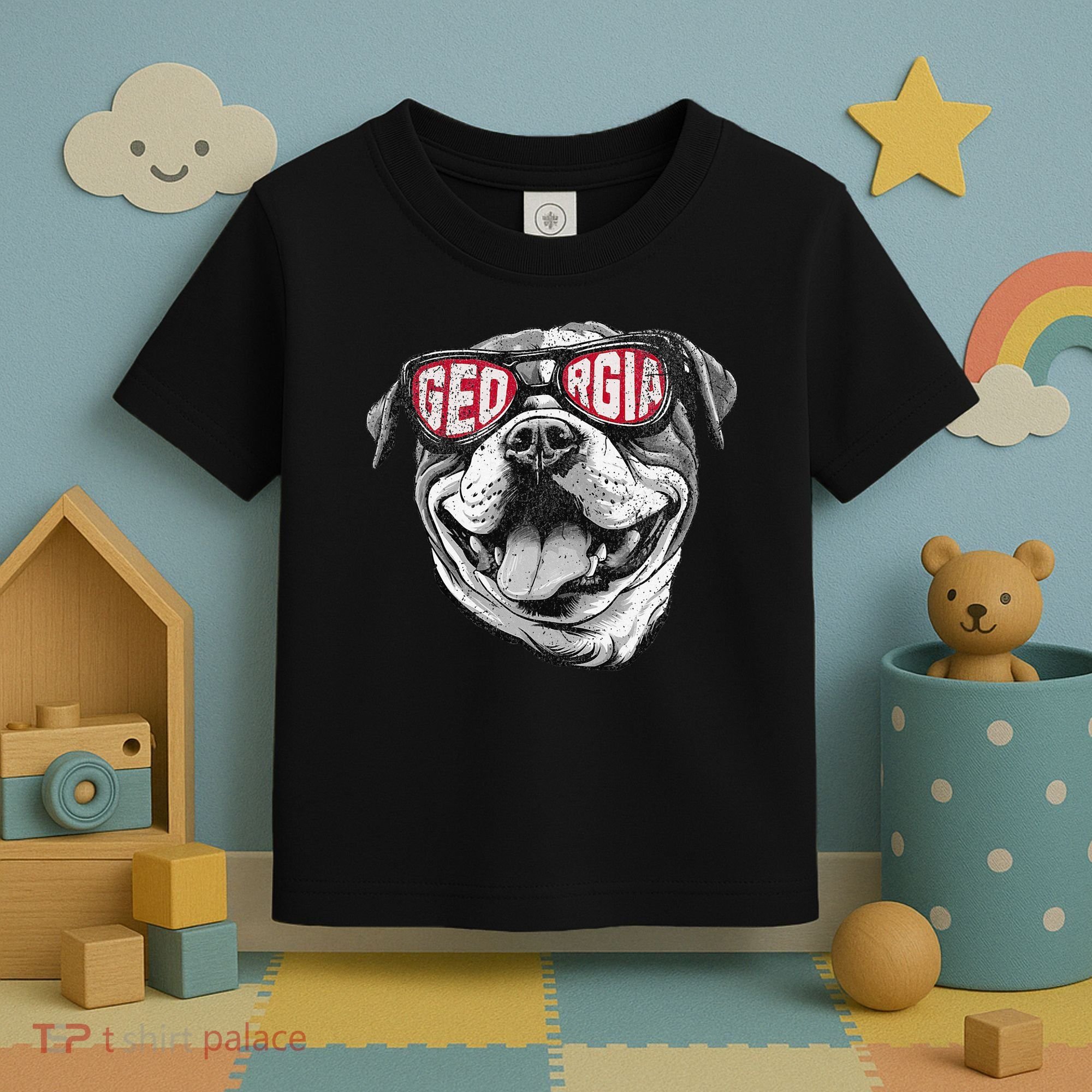 Ga Georgia Dog Sport Lovers Toddler T-Shirt