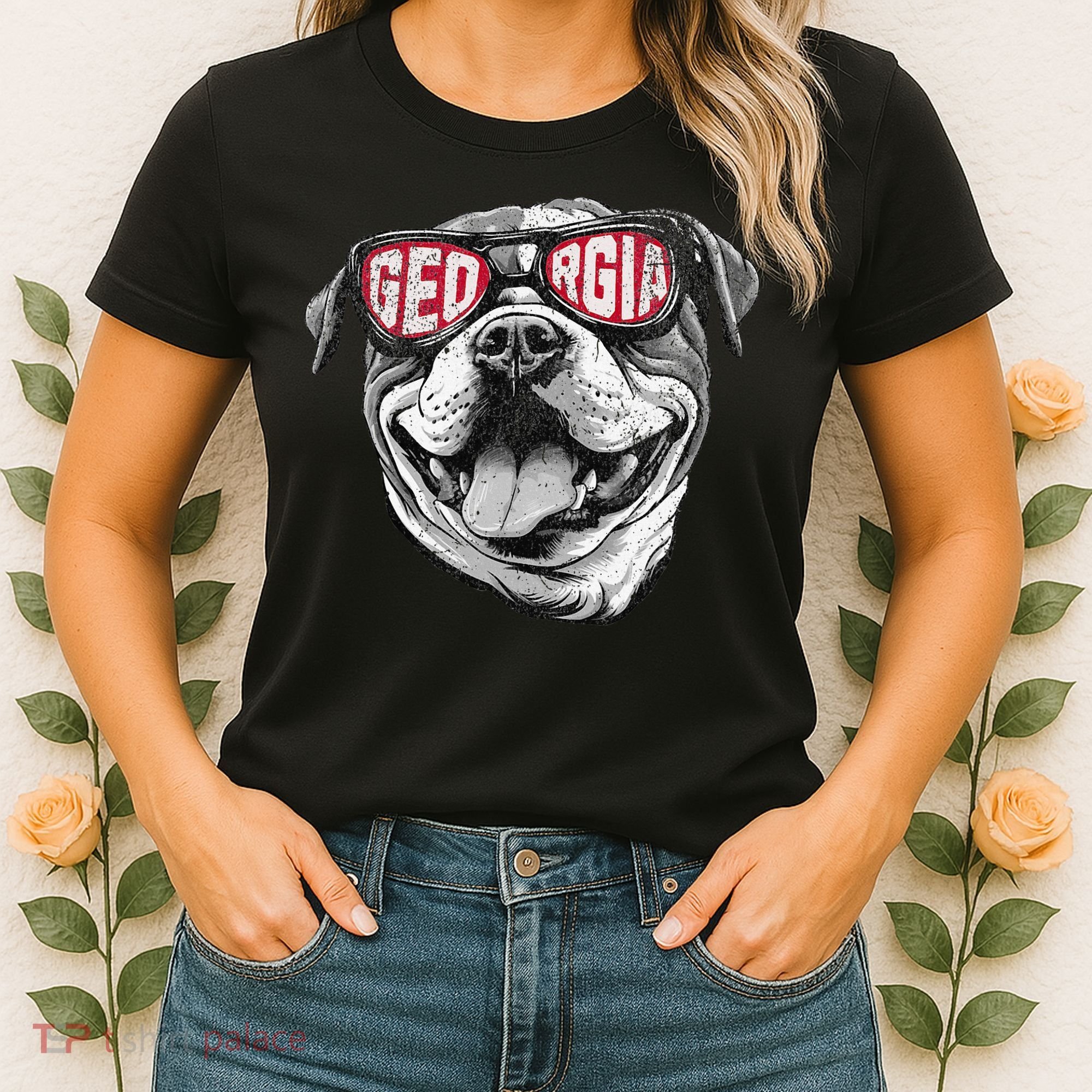 Ga Georgia Dog Sport Lovers Women's T-Shirt