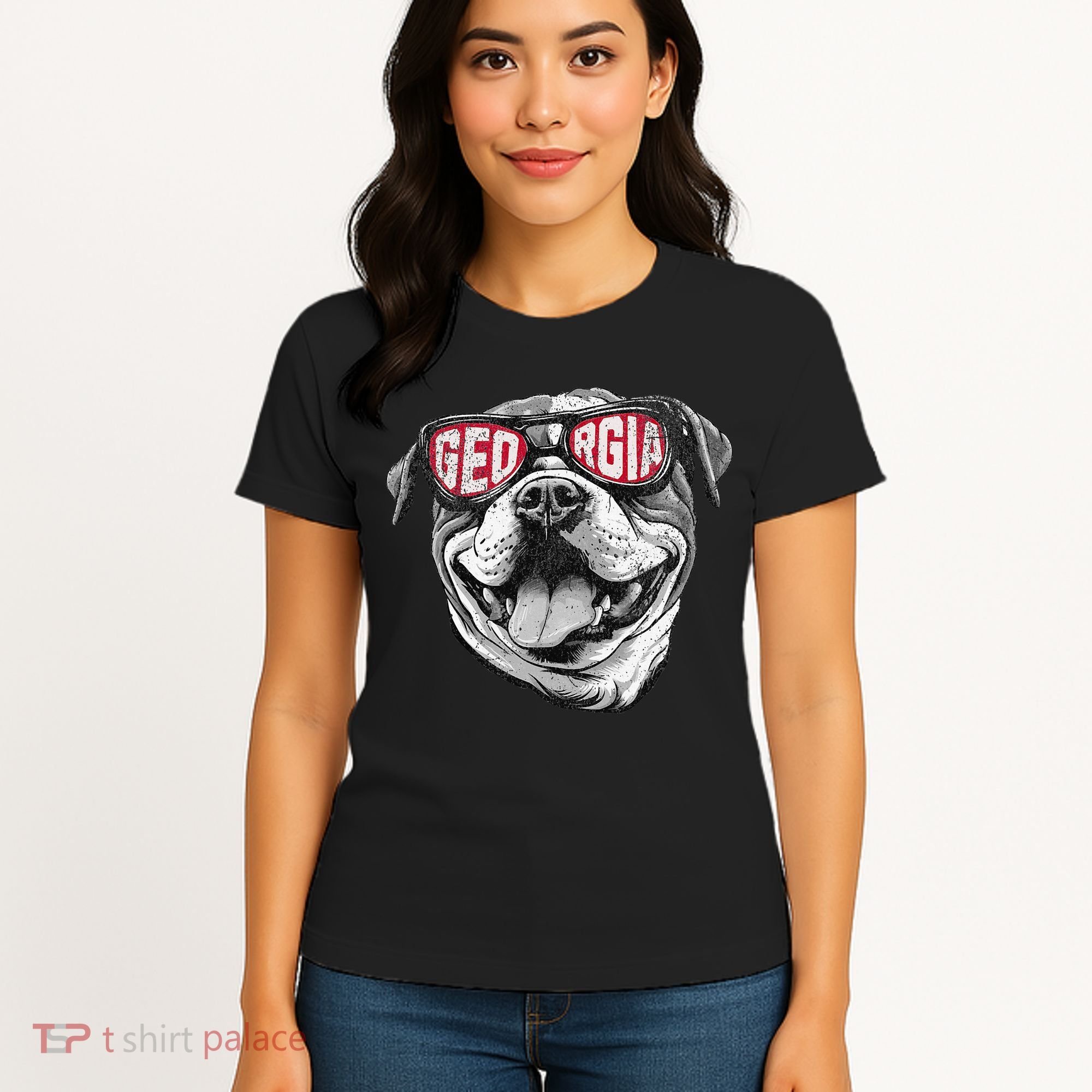 Ga Georgia Dog Sport Lovers Women's T-Shirt