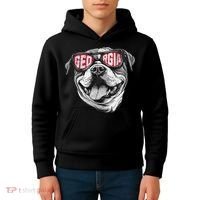 Ga Georgia Dog Sport Lovers Kids Hoodie thumb 4